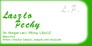 laszlo pechy business card