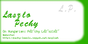 laszlo pechy business card